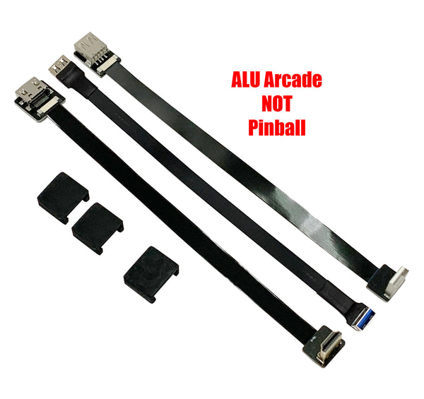 Flat HDMI and USB Cables with Caps for AtGames Legends Ultimate (ALU)